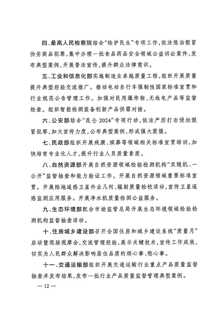 中國(guó)質(zhì)量檢驗(yàn)協(xié)會(huì)關(guān)于轉(zhuǎn)發(fā)《關(guān)于開展2024年全國(guó)&ldquo;質(zhì)量月&rdquo;活動(dòng)的通知》的函（質(zhì)檢協(xié)函〔2024〕116號(hào)）